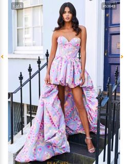Sherri Hill Multicolor Size 10 50 Off Sweetheart Fun Fashion Train Dress on Queenly