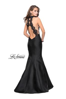 Style 24778 La Femme Black Size 10 Prom Mermaid Dress on Queenly
