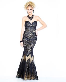 Style 71040 2Cute Prom Black Tie Size 8 Floor Length Prom Mermaid Dress on Queenly