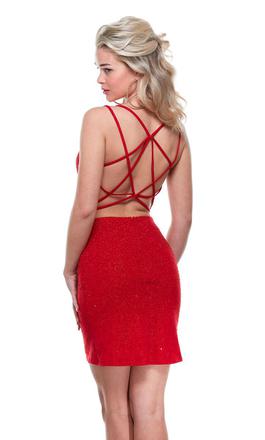 Style 4434 Alyce Paris Red Size 2 Midi Homecoming Cocktail Dress on Queenly