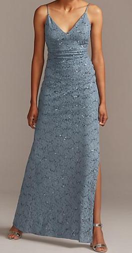 Blue Size 26 Straight Dress on Queenly