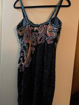 Alice design Multicolor Size 10 Sequined Euphoria Midi Beaded Top Cocktail Dress on Queenly