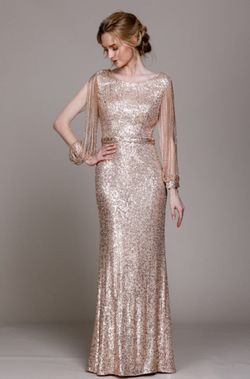 Style 2022 Amelia Couture Gold Size 6 Military Prom Straight Dress on Queenly