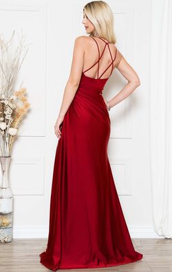 Style 391 Amelia Pink Size 2 Black Tie Side slit Dress on Queenly
