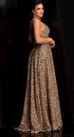 Style Mallory Lucci Lu Multicolor Size 12 Floor Length $300 Prom Side slit Dress on Queenly