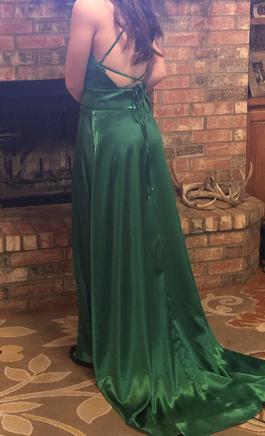 Green Size 10 Side slit Dress on Queenly