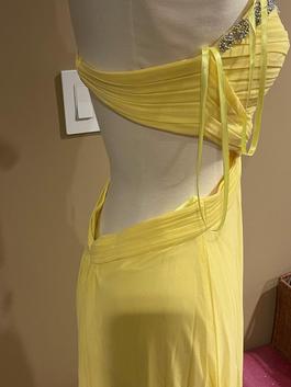 La Femme Yellow Size 4 Sequin 70 Off Straight Dress on Queenly