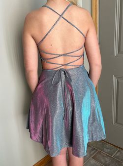 Terani Couture Multicolor Size 4 Pockets Corset A-line Dress on Queenly