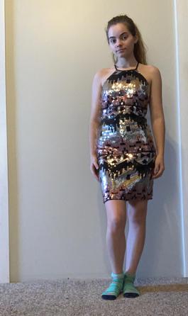 My Michelle Black Size 0 Euphoria Sequined $300 Cocktail Dress on Queenly