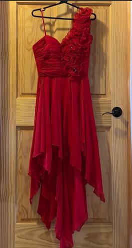 B. Darlin Red Size 4 $300 Bee Darlin Train Dress on Queenly