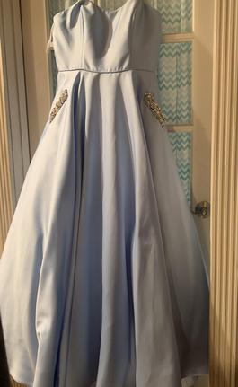 Sherri Hill Light Blue Size 16 Corset Euphoria $300 Ball gown on Queenly
