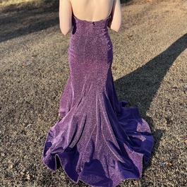 Ellie Wilde Purple Size 6 Floor Length $300 Train Dress on Queenly