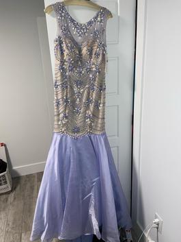 Tony Bowls Purple Size 8 Beaded Top Mermaid Dress on Queenly