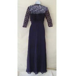 Style ABA025LX Tadashi Shoji Purple Size 6 Strapless Two Piece Ball gown on Queenly