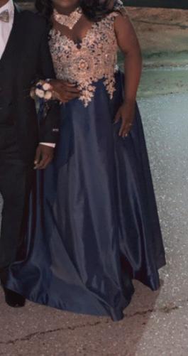 Blue Size 14 Ball gown on Queenly