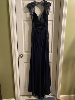 Tony Bowls Blue Size 8 Military Floor Length 70 Off Navy Straight Dress on Queenly