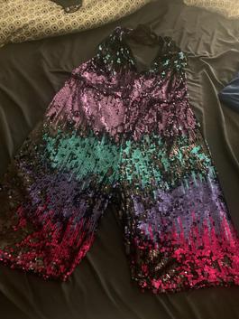 Custom Made Multicolor Size 20 Plus Size Jumpsuit Dress on Queenly