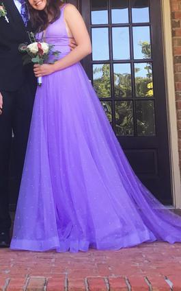 Sherri Hill Purple Size 4 Prom $300 A-line Dress on Queenly