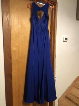 Jovani Blue Size 2 Polyester Prom $300 Mermaid Dress on Queenly