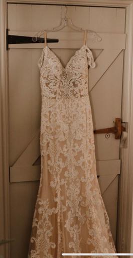 MoriLee - Madeline Gardner White Size 6 Lace Custom Floor Length Mermaid Dress on Queenly