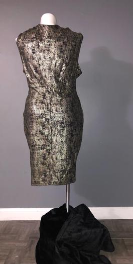 Gold Size 22 Cocktail Dress on Queenly