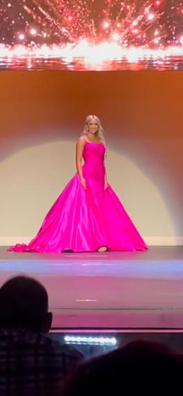 Sherri Hill Hot Pink Size 4 Floor Length Pageant Train Dress on Queenly