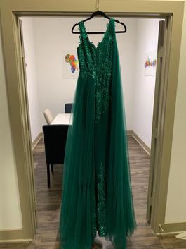 Portia and Scarlett Green Size 2 Floor Length A-line Dress on Queenly