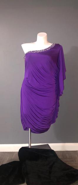 Purple Size 22 Cocktail Dress on Queenly