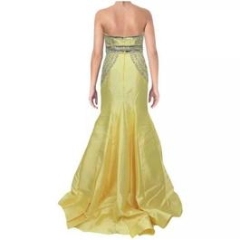 Mac Duggal Yellow Size 4 Black Tie Mermaid Dress on Queenly