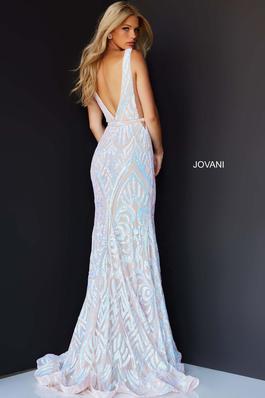 Jovani White Size 8 Prom Pageant Mermaid Dress on Queenly
