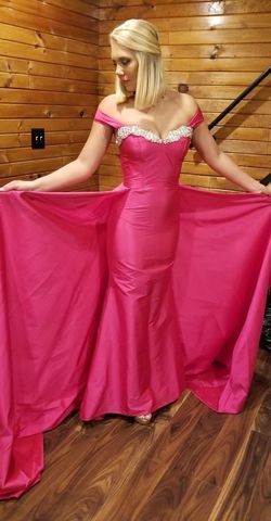 Fernando Wong Pink Size 2 Overskirt Prom Short Height Train Dress on Queenly