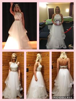 Jovani White Size 2 Floor Length Medium Height $300 Straight Dress on Queenly