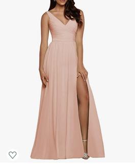 Waters Pink Size 12 Black Tie $300 A-line Dress on Queenly