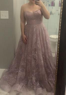 La Femme Pink Size 10 Tall Height Floor Length Prom Ball gown on Queenly