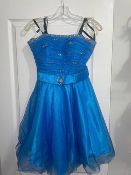Princess Collection Blue Size 8 Floor Length 50 Off A-line Dress on Queenly