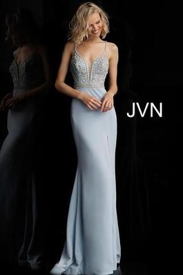 Jovani White Size 2 $300 Side slit Dress on Queenly