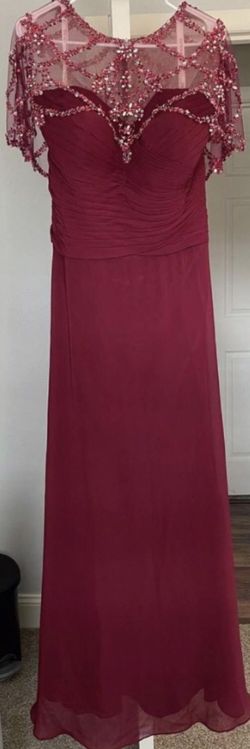Jjs House Red Size 20 Black Tie Tulle Jewelled Plus Size A-line Dress on Queenly