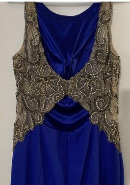 Camille La Vie Blue Size 4 $300 Mermaid Dress on Queenly