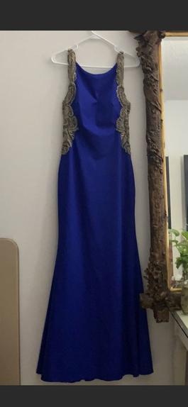 Camille La Vie Blue Size 4 50 Off Mermaid Dress on Queenly
