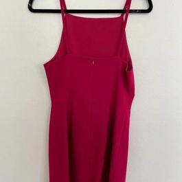 Style Whisper Light Dress FRENCH CONNECTION Hot Pink Size 6 Sunday Midi Cocktail Dress on Queenly