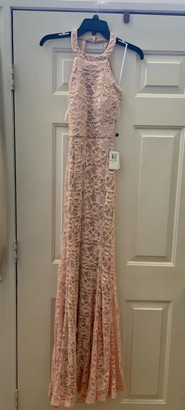 B. Darlin Pink Size 2 $300 Lace Sequin Mermaid Dress on Queenly