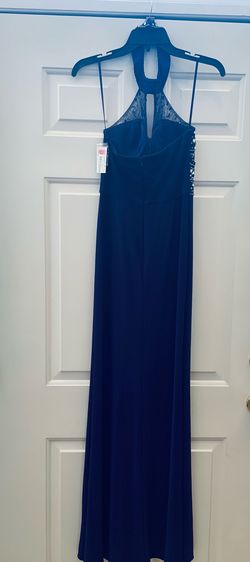 Blondie Nites Purple Size 0 50 Off 70 Off Side Slit Straight Dress on Queenly