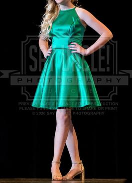 Sherri Hill Green Size 2 Midi Euphoria Halter $300 Cocktail Dress on Queenly