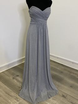Style 22834 Christina Wu Silver Size 10 A-line Dress on Queenly