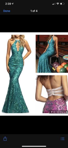 Blue Size 2 Mermaid Dress on Queenly