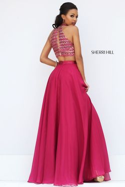Style 50096 Sherri Hill Pink Size 4 Two Piece Prom A-line Dress on Queenly