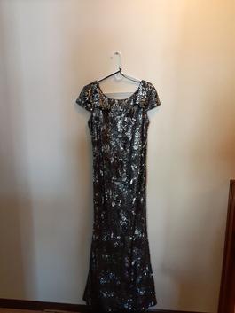 Calvin Klein Black Size 14 Sequined Mini Straight Dress on Queenly