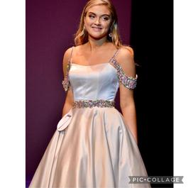 Sherri Hill White Size 8 Sequin Cotillion Ball gown on Queenly