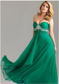 Style 6506W Night Moves/Madison James  Green Size 24 Tulle Belt Black Tie Emerald A-line Dress on Queenly