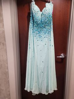 Style 95030 Mori Lee Paparrazi Blue Size 24 50 Off A-line Dress on Queenly